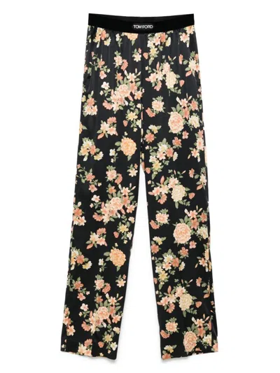 TOM FORD TOM FORD FLORAL-PRINT PAJAMA TROUSERS CLOTHING