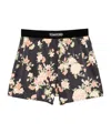 Tom Ford Women Floral-print Silk Pj Shorts In Black