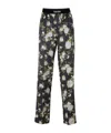 Tom Ford Floral Print Stretch Silk Satin Pants