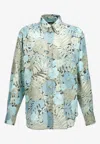 Tom Ford Floral-print Lyocell-blend Shirt In Multicolor