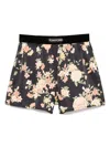 Tom Ford Women Floral-print Silk Pj Shorts