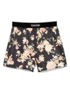 Tom Ford Women Floral-print Silk Pj Shorts