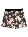 Tom Ford Boxer-style Shorts In Silk Satin Trousers Multicolor In Black