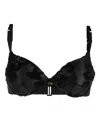 Tom Ford Floral-print Underwire Bra In Black