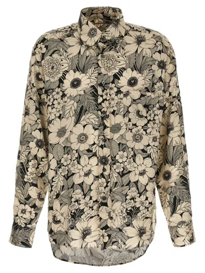 Tom Ford Floral Printed Buttoned Shirt In Multi