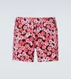Tom Ford Floral-print Slim-fit Short-length Swim Shorts In Multi