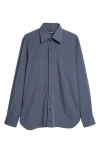 Tom Ford Fluid Parachute Slim Fit Button-up Shirt In Washed Indigo