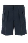 Tom Ford Navy Blue Cotton Blend Bermuda Shorts