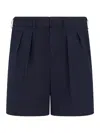 Tom Ford Fluid Poplin Tailored Shorts In Blue