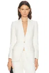 Tom Ford Fluid Single Breasted Jacket In White