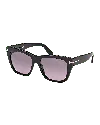 Tom Ford Flynn 55mm Gradient Butterfly Sunglasses In Burgundy