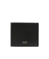 Tom Ford Men's Grained Leather T-line Bifold Wallet In Black
