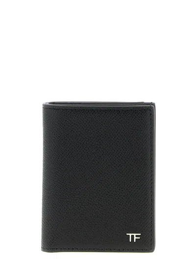 Tom Ford Foldable Card Holder In Black