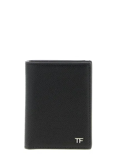 Tom Ford Foldable Card Holder In Black