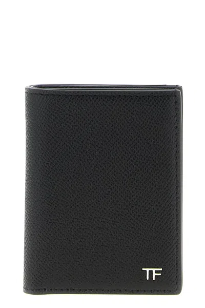Tom Ford Foldable Card Holder In Black
