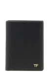 Tom Ford Foldable Card Holder In Black