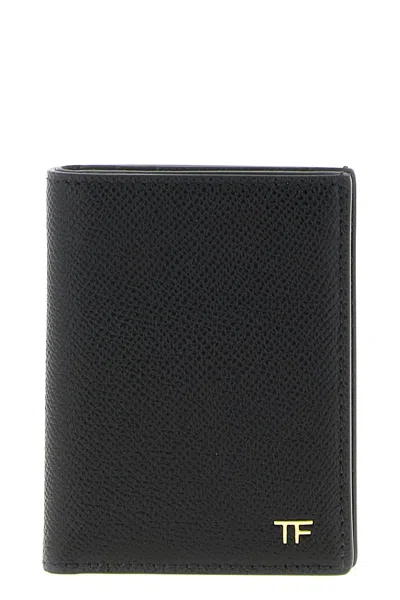 Tom Ford Foldable Card Holder In Black