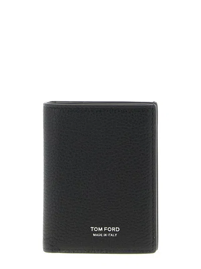 Tom Ford Foldable Card Holder In Black