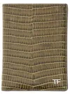 Tom Ford Crocodile Embossed Leather Cardholder
