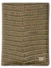Tom Ford Crocodile Embossed Leather Cardholder