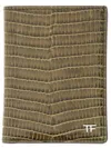Tom Ford Green Calf Leather Wallets In Green