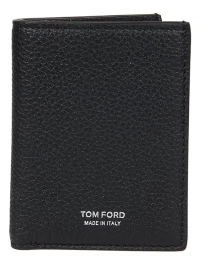 Tom Ford Folding Credit Card Holder In Black