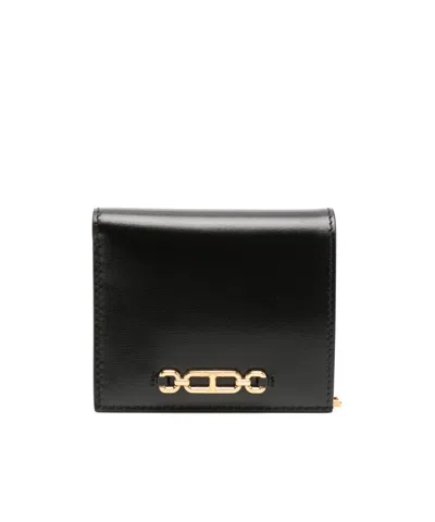 Tom Ford Compact Wallet In Black