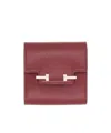 Tom Ford T-bar Leather Wallet In Red
