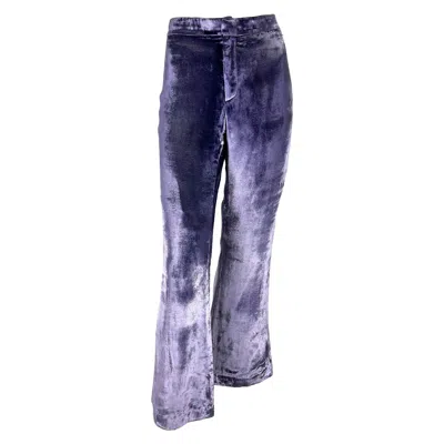 Pre-owned Tom Ford For Gucci Nwt F/w 1999 Gucci By Tom Ford Runway Lavender Velvet Flare Pants It44 In Purple