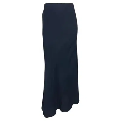 Pre-owned Tom Ford For Gucci Nwt S/s 1996 Gucci By Tom Ford Navy Bodycon Stretch Maxi Skirt 40it In Blue