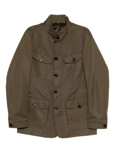 Tom Ford Four-pockets Military Jacket In Brown