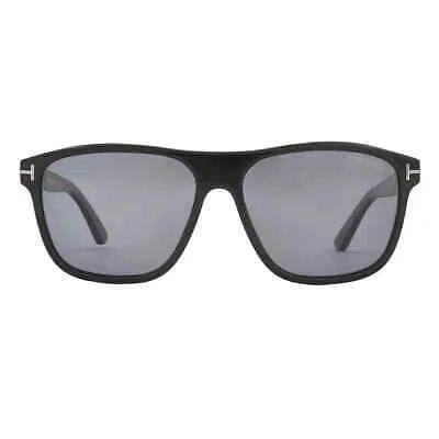 Pre-owned Tom Ford Frances Polarized Smoke Square Men's Sunglasses Ft1081-n 01d 58 In Gray