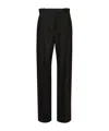 Tom Ford Fresco Lana Straight Fluid Pants Trousers Black In Black