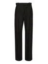 Tom Ford Fresco Lana Straight Fluid Pants Trousers Black In Black