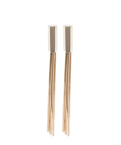 Tom Ford Fringed Gold-tone Earrings In Metallic