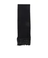 Tom Ford Fringed Scarf In Black