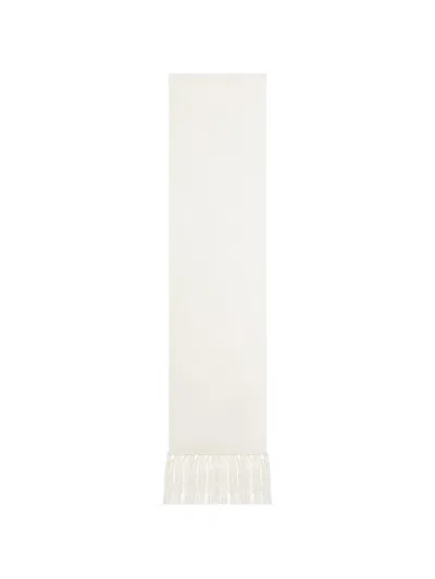 Tom Ford Fringed Scarf In White