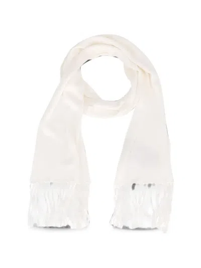 Tom Ford Fringed Scarf In White