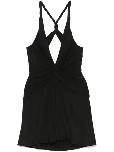 Tom Ford Front-knot Mini Dress In Black | ModeSens