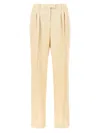 Tom Ford Front Pleated Silk And Wool Pants