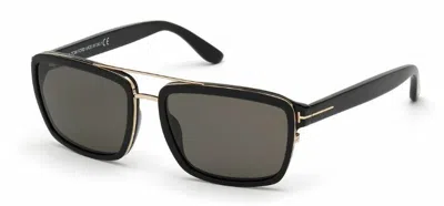 Pre-owned Tom Ford Ft 0780 Anders 01d Black/gray Polarized Men's Sunglasses