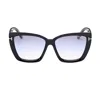 Tom Ford Scarlet Smoke Gradient Cat Eye Ladies Sunglasses Ft0920 01b 57 In Black