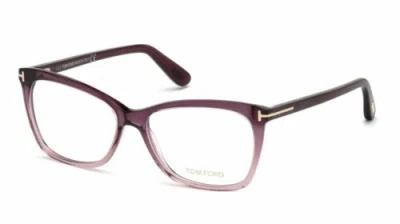 Pre-owned Tom Ford Ft 5514 083 Violet/other Eyeglasses In Clear