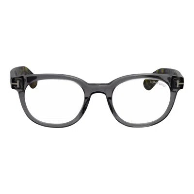Tom Ford Ft 5807-b 020 50mm Mens Round Eyeglasses 50mm In Gray