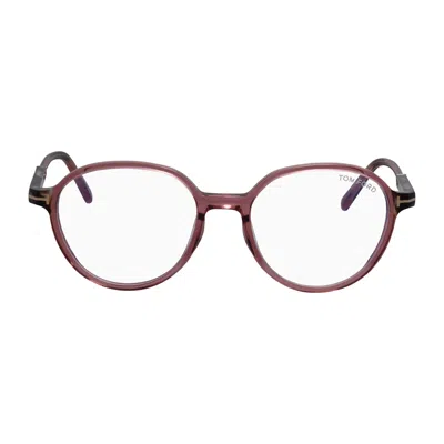 Tom Ford Ft 5910-b 072 52mm Womens Round Eyeglasses 52mm In Pink