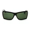 Tom Ford Ft0401sasha01n Oversized Rectangle Frame Sunglasses In Black