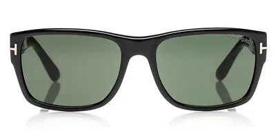 Pre-owned Tom Ford Ft0445 Mason Sunglasses Geometric 58mm & Authentic In Green