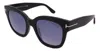 Tom Ford Ft0613/s-01c-52-22-140 In Black
