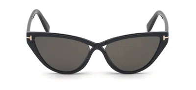 Tom Ford Charlie Cat-eye Acetate Sunglasses In Black