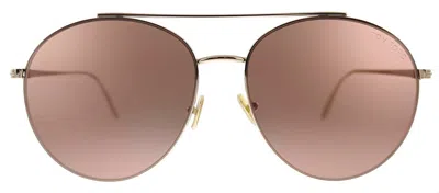 Tom Ford Ft0757 28y Aviator Sunglasses In Multi